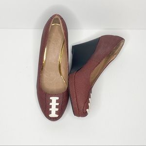 Elegant Brown and Black Women's Wedges